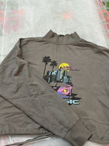 High Neck Grey Coloured Top