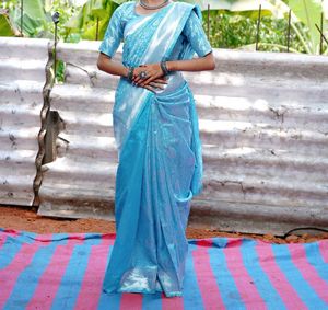 Light Blue Saree