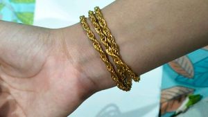 Gold Rope Chain Necklace