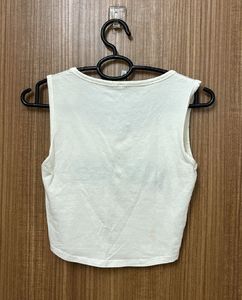 NEW YORK Sleeveless White T-shirt