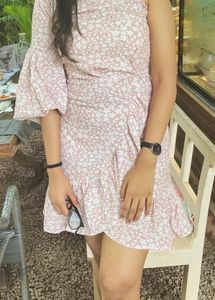 Floral One-Shoulder Dress