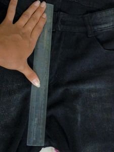 Wide Leg Black Wash Jeans