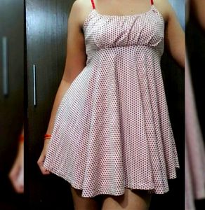 Sleeveless Dress- Cherry Print Frock