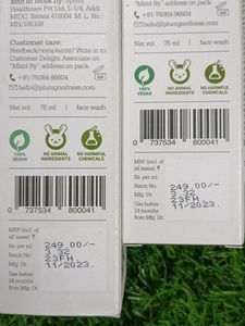 2 Plum Green Tea Pore Cleansing Face Wash