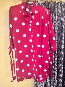 Red Polka Dot Tunic
