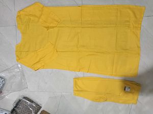 Yellow Embroidered Kurta Set