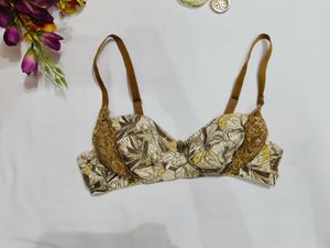 Floral Print Bra