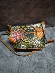 Patchwork Print Shoulder Bag