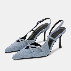 ZARA Denim Heels