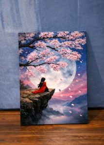 Serene Lunar Dream Canvas Art