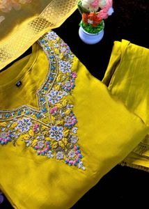 Embroidered heavy Kurta Set