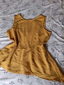 Mustard Sleeveless Top