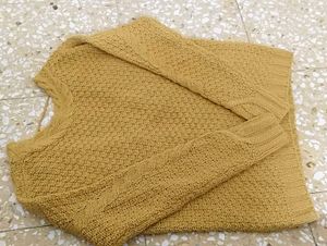 Vero Moda Mustard Yellow Knit Sweater