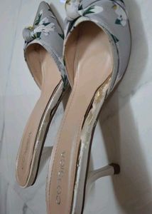 Floral Kitten Heels