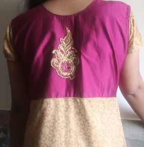 Elegant Embroidered Anarkali Dress