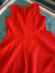 💅Sweetheart Red Fit&amp;Flare Net Dress💅