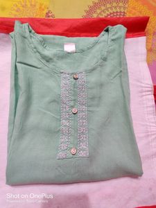 We Are Selling A Light Sea Green Kurta. Size XL