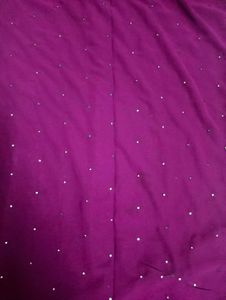 Elegant Maroon Saree