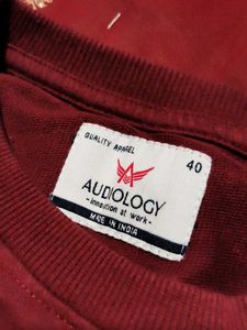Brand new audiology Printed Maroon Sweatshirt