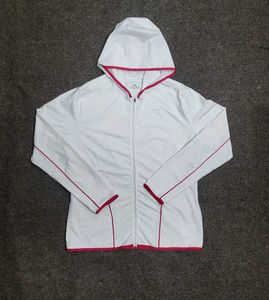 White Zip-Up Hoodie