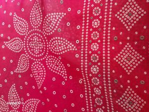 Colorful Bandhani Print Saree