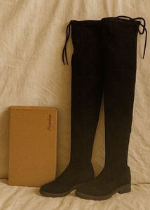 SSS Black Thigh High Boots