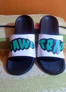 Stylish Green &amp; Black Slides