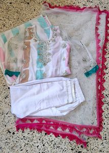Georgette Stitched Suit