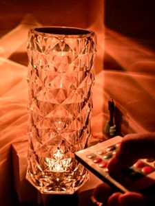 Crystal Rose Table Lamp