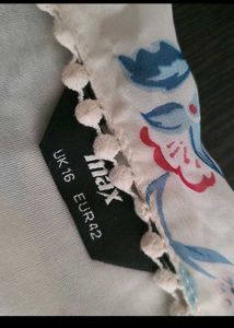 OFF WHITE FLORAL MAXI DRESS