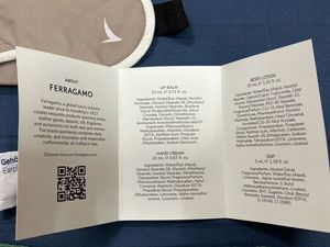 Ferragamo Pouch with Amenities