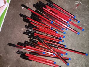 Pack Of 30 Wall Blue Pens.  Natraj Pens......I Have Bought Pack Of 50 Then I Thought To Sell Them Because They Will Be Damaged