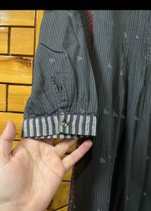 W Striped Cotton Tunic Kurta