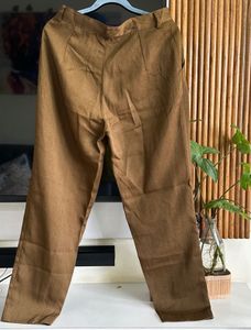 Vintage Olive Pleated Trousers Size: 28-30