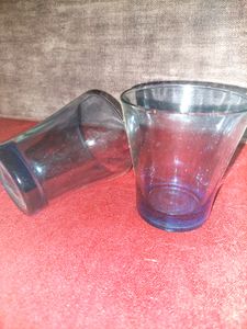 Goodhomes Color Glass Water Juice Glasses Set of 6 Pieces 315 ML (Blue)