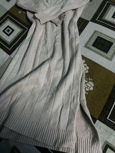 Cable Knit Turtleneck Dress