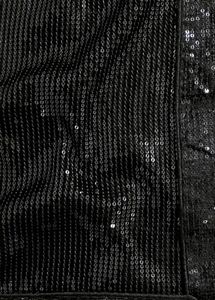 Elegant Black Sequin Saree