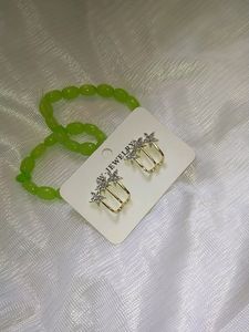 Korean Trident Earring ✨💚