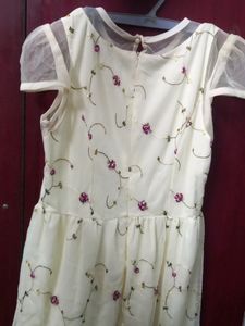 Embroidered White Dress