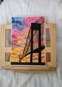 Bridge Watercolor Art