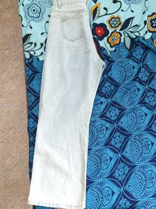 Light Blue Straight Fit Denim .