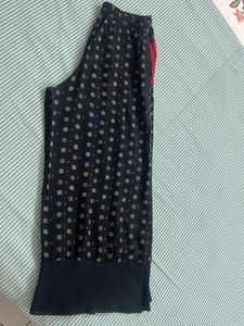 Floral Print Black Palazzo