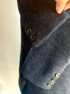 Elegant &amp; Timeless Navy blue Woolen Coat