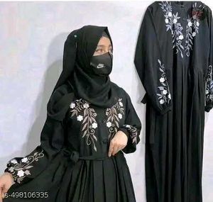 Elegant Embroidered Abaya