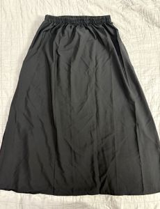 SHEIN Elegant Black Maxi Skirt