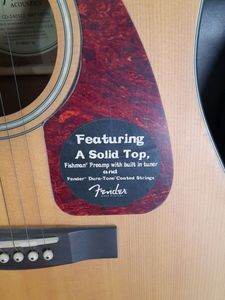 Original Fender USA Acoustic Guitar, Made In Indonesia, Has Built-in Tuner &amp; Preamp