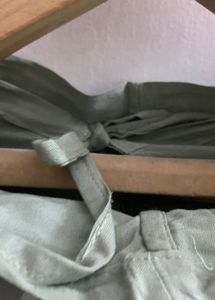 Sage Green Tie-Up Flowy Pants