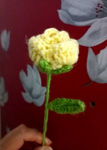 ✨🌼 Beautiful Handmade Crochet Yellow Flower