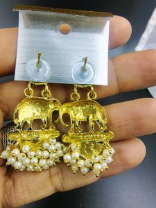 Elephant Jhumka Earrings