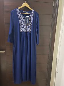 Max Women’s Navy Blue Kurta (xl)
